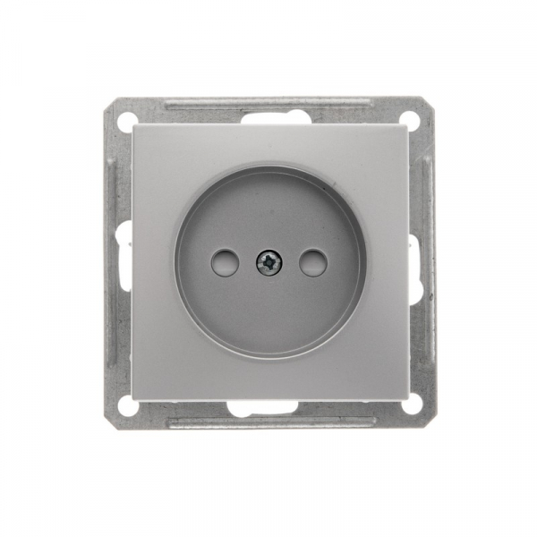 Systeme Electric Wessen 59 Матовый хром Розетка б/з