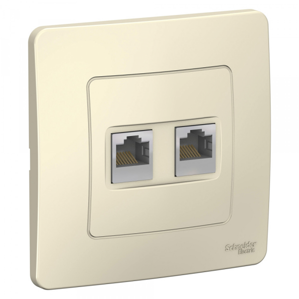 Systeme Electric Blanca внутр Молочная Розетка 2-ая компьютерная RJ45