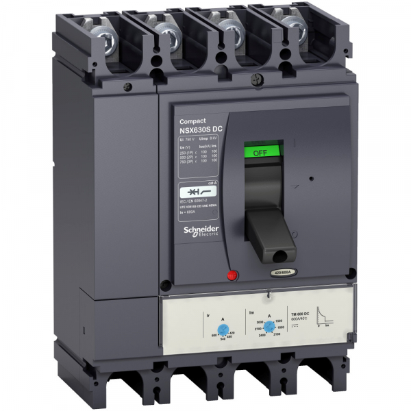 Schneider Electric Compact NSX 400S Автоматический выключатель 4P TM DC