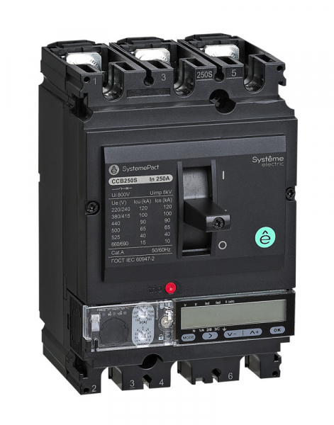 Systeme Electric Автоматический Выключатель SYSTEMEPACT CCB630 50KA 3P3D TMD600 рычаг