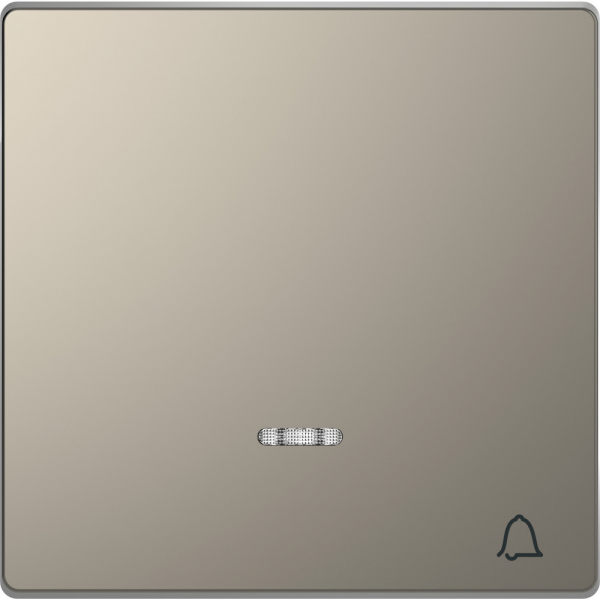 Schneider Electric Merten D-Life Никель Клавиша с линзой для LED модуля, символ «звонок»