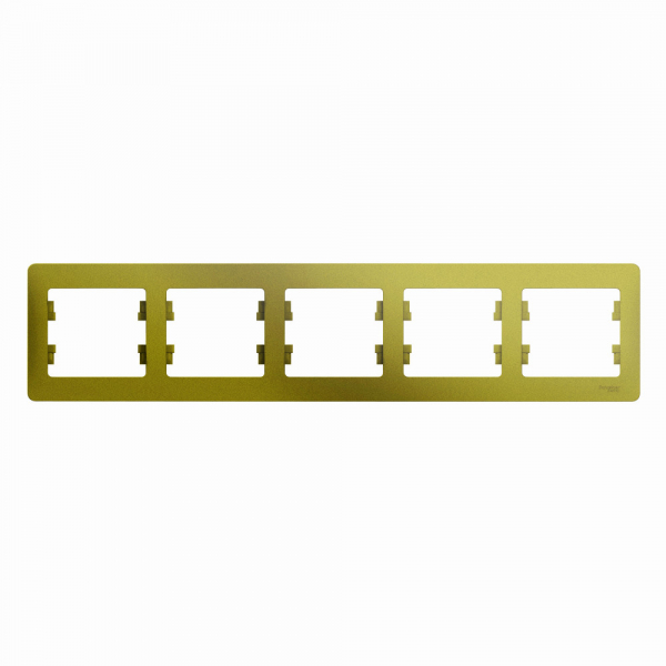 Systeme Electric Glossa Фисташковый Рамка 5-ая, горизонтальная