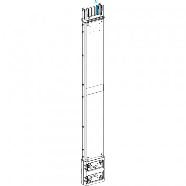 Schneider Electric CANALIS KSA СЕКЦИЯ ПРЯМАЯ ВЕРТИК. ИЗМЕН. ДЛИНЫ 250A С ОГН. БАР. A=800 ДО 1900