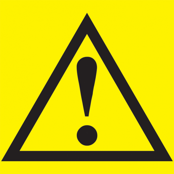 IEK Самоклеящаяся этикетка: 150х150 мм, "Внимание опасность"