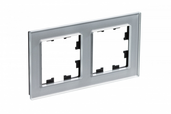 Systeme Electric AtlasDesign Nature Стекло алюминий Рамка 2-ая