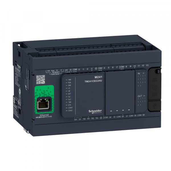 Schneider Electric M238 Блок базовый M241-24IO реле Ethernet