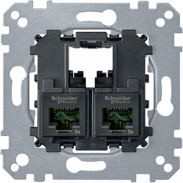 Schneider Electric Merten Механизм Коннектор 2xRJ45 Cat5E UTP