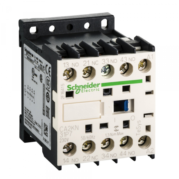 Schneider Electric Auxiliary contactors Промежуточное реле 3НО+1НЗ, цепь управления 230В 50/60Гц, винтовой зажим