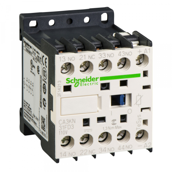 Schneider Electric Auxiliary contactors Промежуточное реле 3НО+НЗ, цепь управления 110В DC