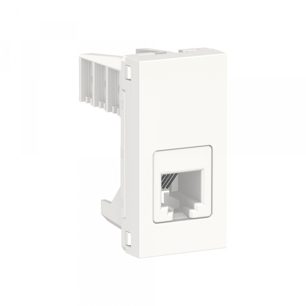 Schneider Electric Unica Modular Бел Розетка телефонная, RJ12, одиночная 1 модуль