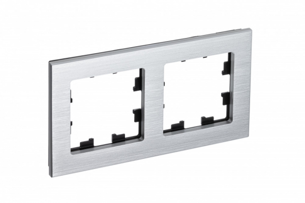 Systeme Electric AtlasDesign Nature Металл серебро Рамка 2-ая