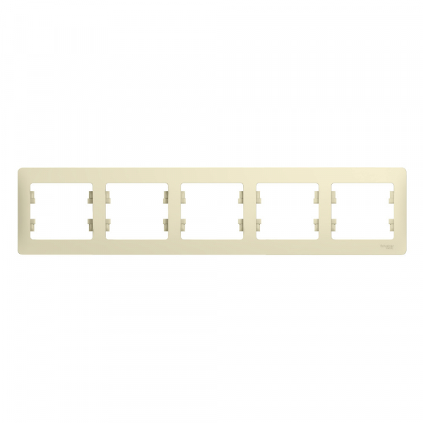 Systeme Electric Glossa Беж Рамка 5-ая, горизонтальная