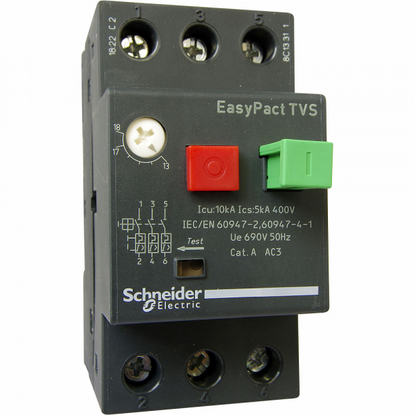 Schneider Electric EasyPact TVS GZ1E Автоматический выключатель 0,4-0,63A