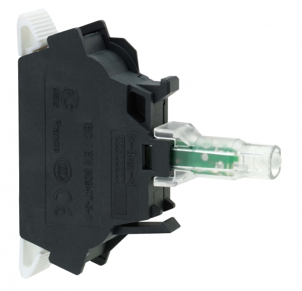 Schneider Electric XB5 Светосигнальный блок (LED) белый 12В AC