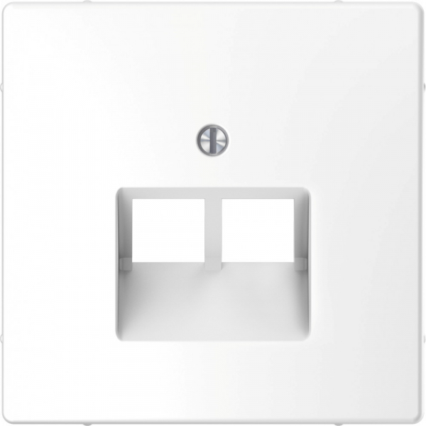 Schneider Electric Merten D-Life Белый Лотос Накладка центральная для розетки 2-ной RJ45