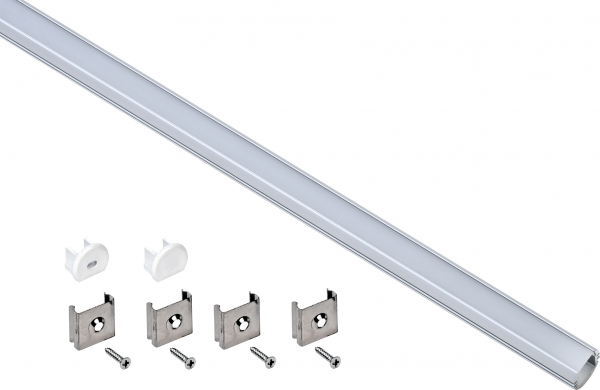 IEK Профиль алюм. для LED ленты 1816 накл. круг. 2м к-т опал