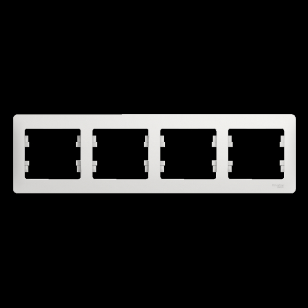 Systeme Electric Glossa Бел Рамка 4-ая, горизонтальная