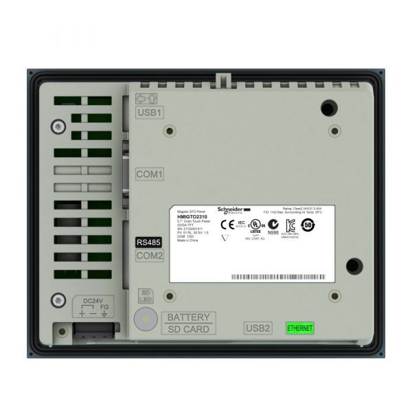 Schneider Electric Magelis Сенсорный цветной терминал 5,7" 320х240 RJ45 RS232/485 SUB-D Eth TCP/IP 96Mб/512кБ слот SD