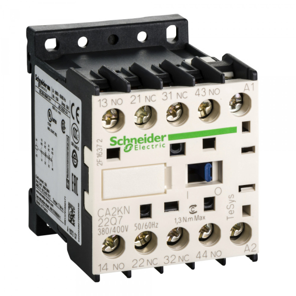 Schneider Electric Auxiliary contactors Промежуточное реле 2НО+2НЗ, цепь управления 380В 50/60Гц, винтовой зажим