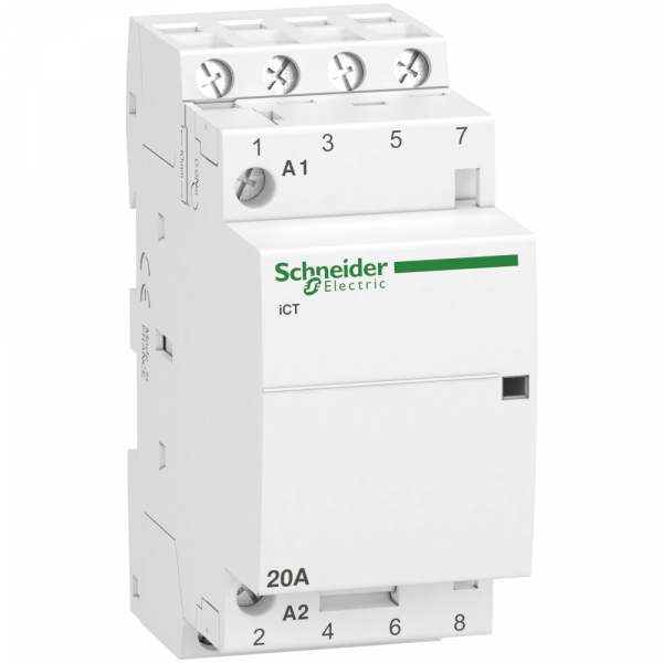 Schneider Electric Acti 9 Контактор модульный iCT20A 4НО 220/240В АС 50Гц