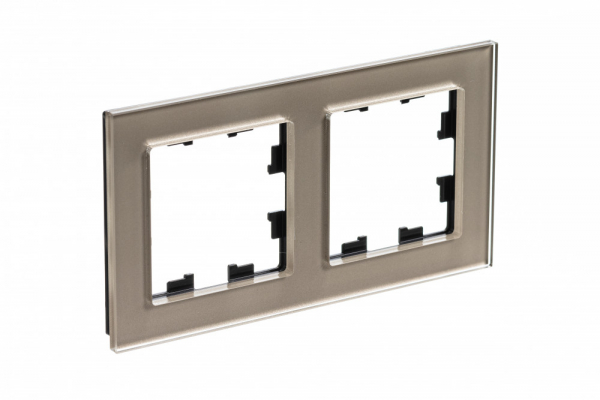 Systeme Electric AtlasDesign Nature Стекло шампань Рамка 2-ая