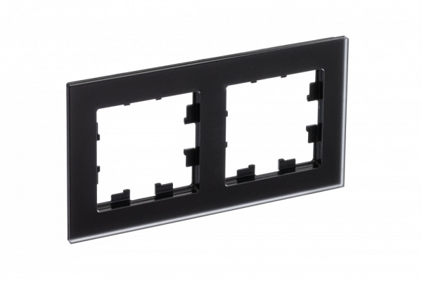 Systeme Electric AtlasDesign Nature Матовое стекло черный Рамка 2-ая