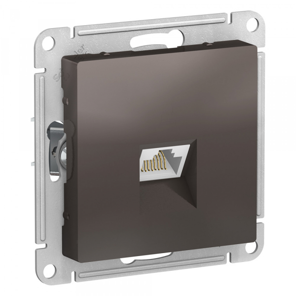 Systeme Electric AtlasDesign Мокко Розетка компьютерная RJ45, кат. 6A, механизм