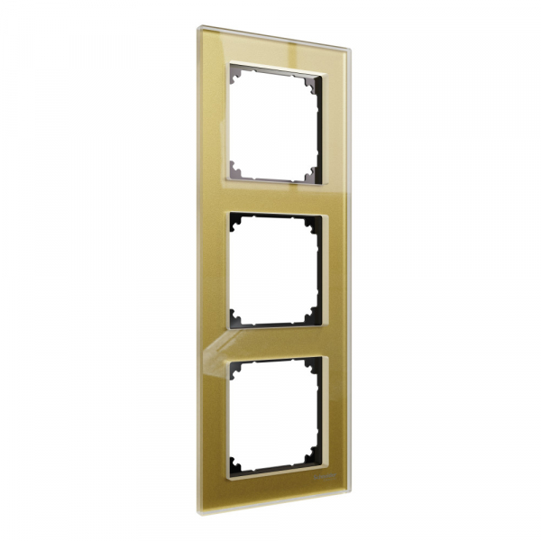 Schneider Electric Merten SM M-Elegance Стекло Золото Рамка 3-ая