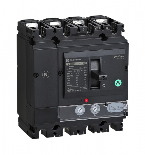 Systeme Electric Автоматический Выключатель SYSTEMEPACT CCB100 50KA 4P4D TMD63 рычаг