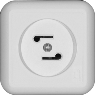Systeme Electric Wessen Прима наруж Бел Розетка радио 30В 50-10000Гц (опт.упак.)