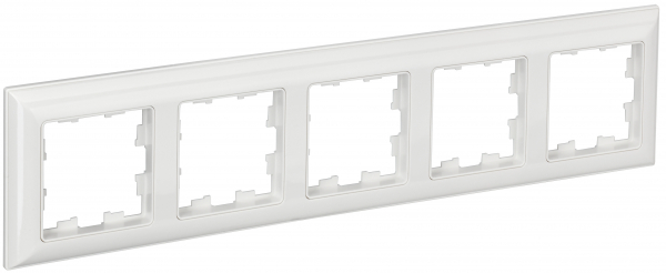 IEK BRITE DECOR Белый 3D-форма Рамка 5-м РУ-5-Бр