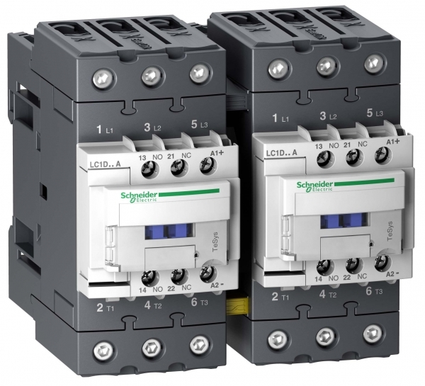 Schneider Electric Contactors D Контактор реверсивный 3Р Everlink AC3 440В 65A катушка управления 24В DC