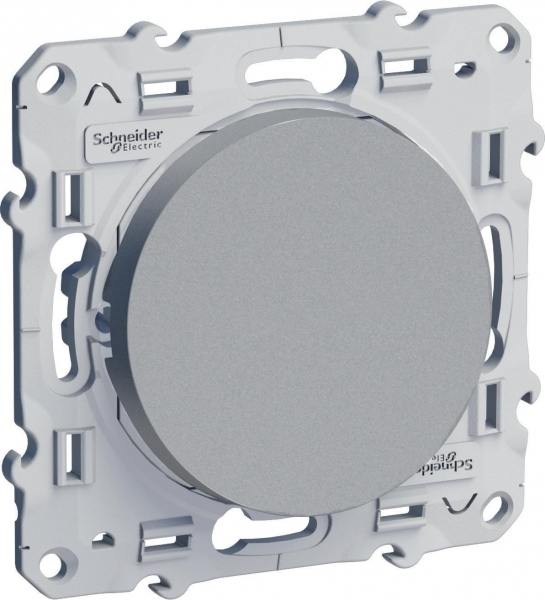 Schneider Electric Odace Алюминий Выключатель 1-клавишный