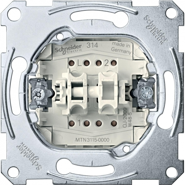 Schneider Electric Merten Механизм QuickFlex Выключателя 2-клавишного сх.1+1, 10AX