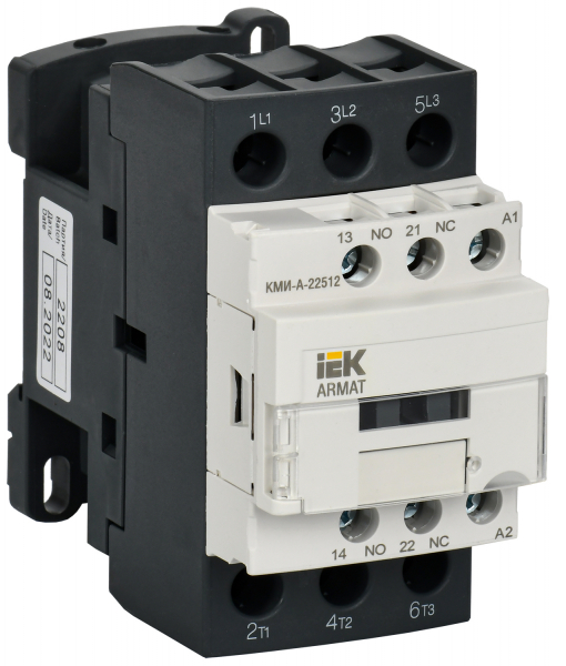 IEK ARMAT Контактор КМИ-А-22512 LC1D 25А 230В/АС3 1НО/1НЗ