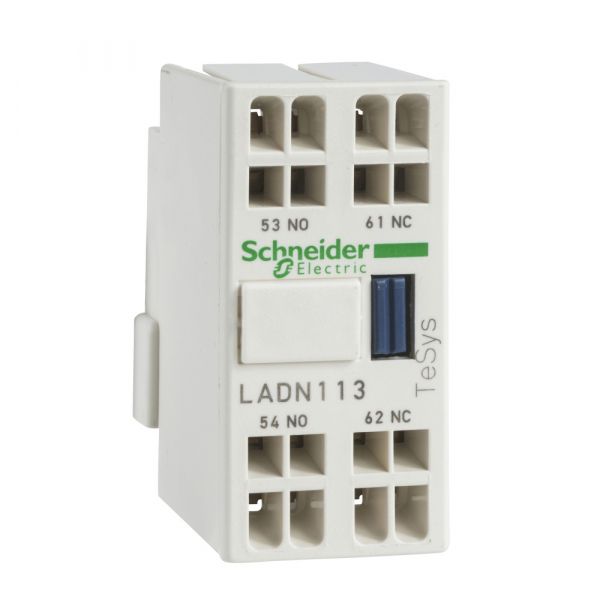 Schneider Electric Contactors D Дополнительный контактный блок 2НО фронтальный монтаж, пружинный зажим