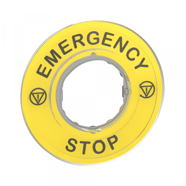 Schneider Electric Маркировка 3D "Emergency Stop"