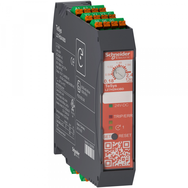 Schneider Electric TeSys T Пускатель безопасного отключения 1,5…6,5A 24В DC пружинный зажим