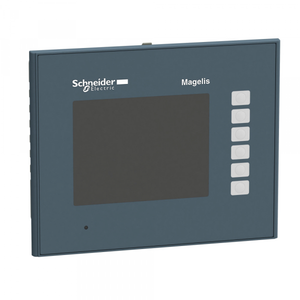 Schneider Electric Magelis Сенсорный цветной терминал 3,5" 320х240 TFT 6 кн.,RJ45 RS232/485 SUB-D 64Мб/128кБ