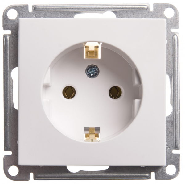 Systeme Electric Wessen 59 Бел Розетка с/з без шторок, 16А