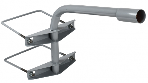 IEK Кронштейн КНО-2 D=48 L=500 на опору 2 хомута серый