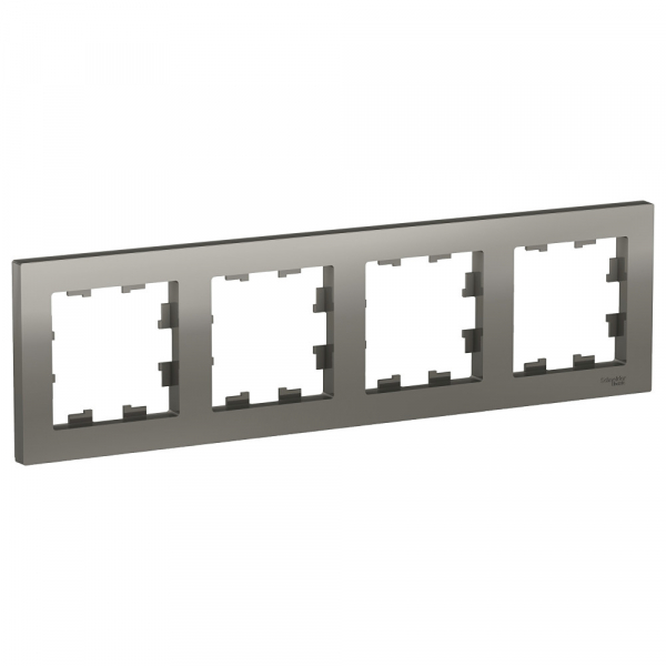 Systeme Electric AtlasDesign Сталь Рамка 4-ая, универсальная