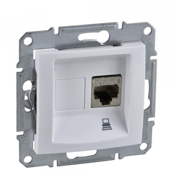 Schneider Electric Sedna Бел Розетка компьютерная 1-ая RJ45 кат. 5e UTP