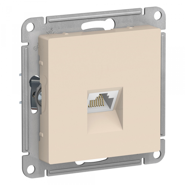 Systeme Electric AtlasDesign Беж Розетка компьютерная RJ45, механизм