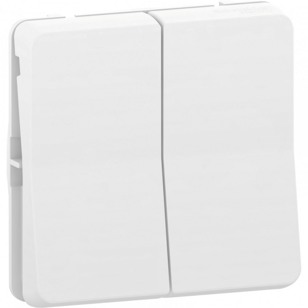 Schneider Electric Mureva Styl Бел Переключатель 2-клавишный, сх. 6+6, IP55