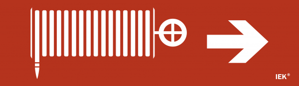 IEK Этикетка самокл. 310х90мм "Пож. кран/стр. направо"