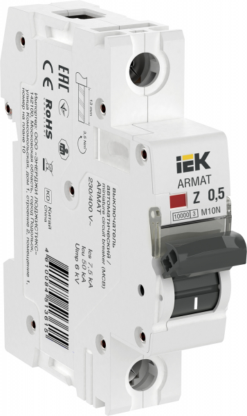 IEK ARMAT Автоматический выключатель M10N 1P Z 0,5А