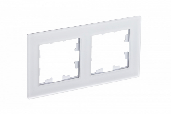 Systeme Electric AtlasDesign Nature Матовое стекло белый Рамка 2-ая