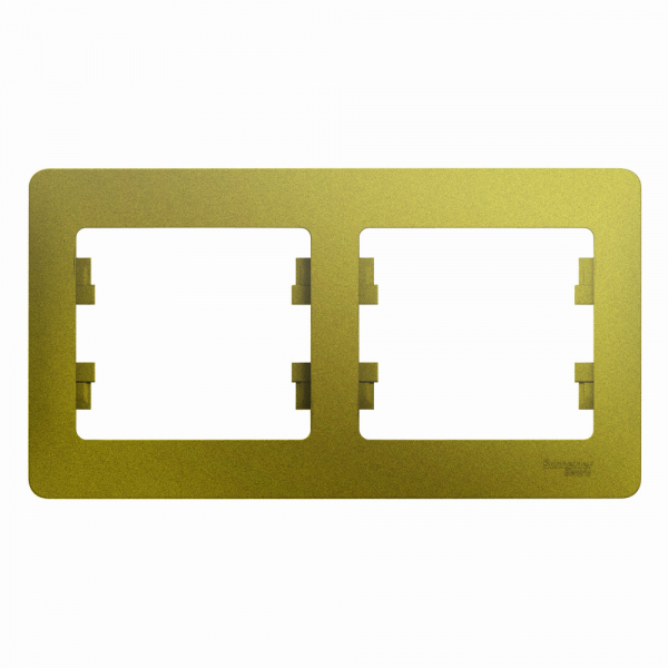 Systeme Electric Glossa Фисташковый Рамка 2-ая, горизонтальная