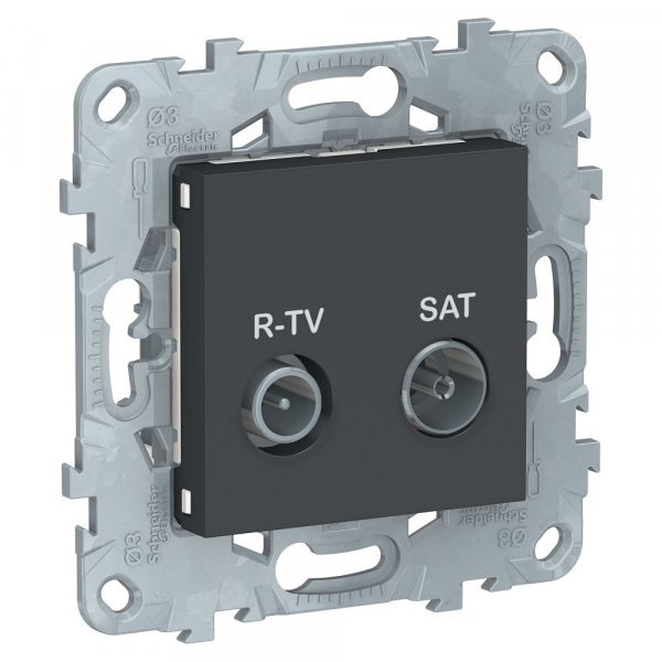 Schneider Electric Unica New Антрацит Розетка R-TV/SAT, одиночная